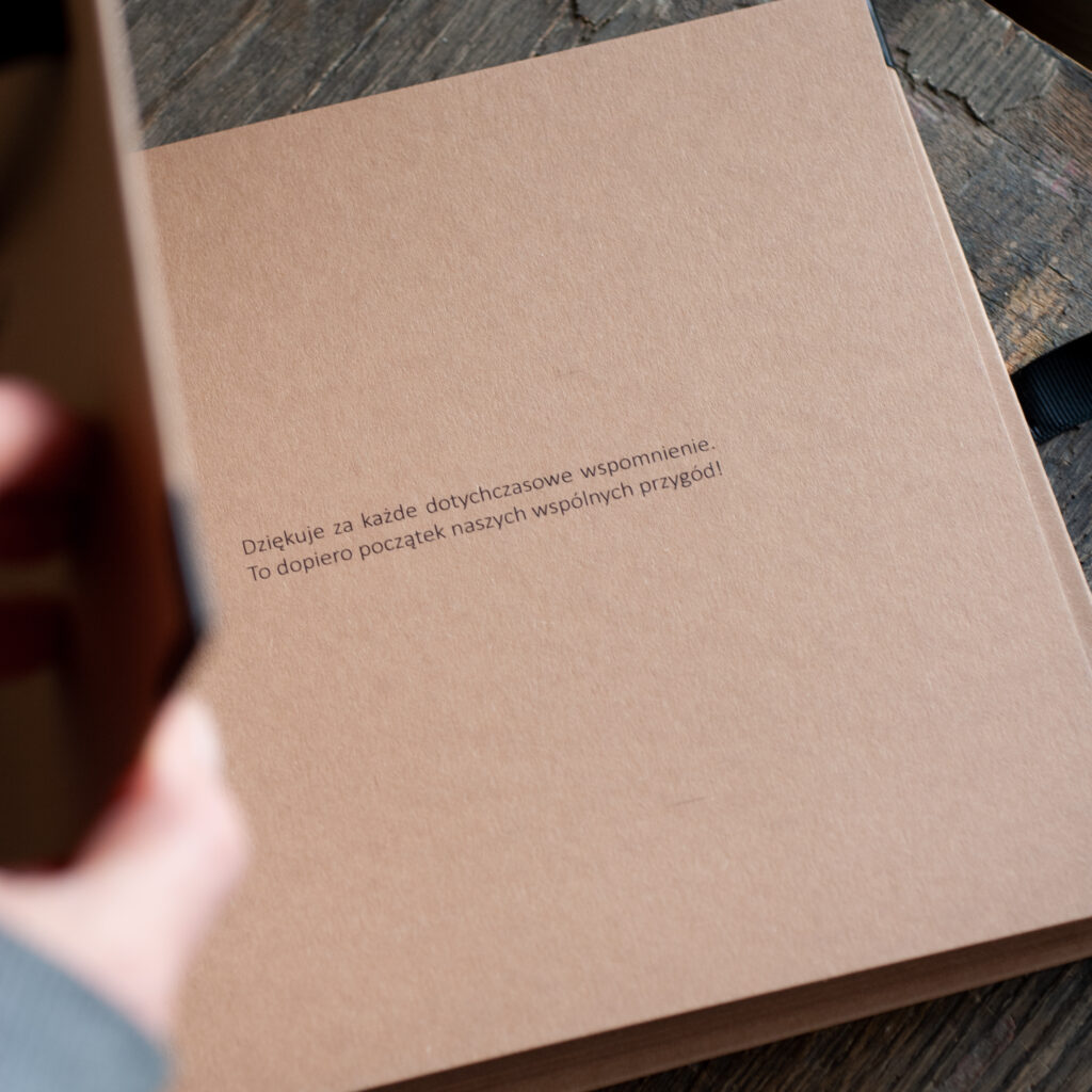 dedykacja do albumu z okazji rocznicy