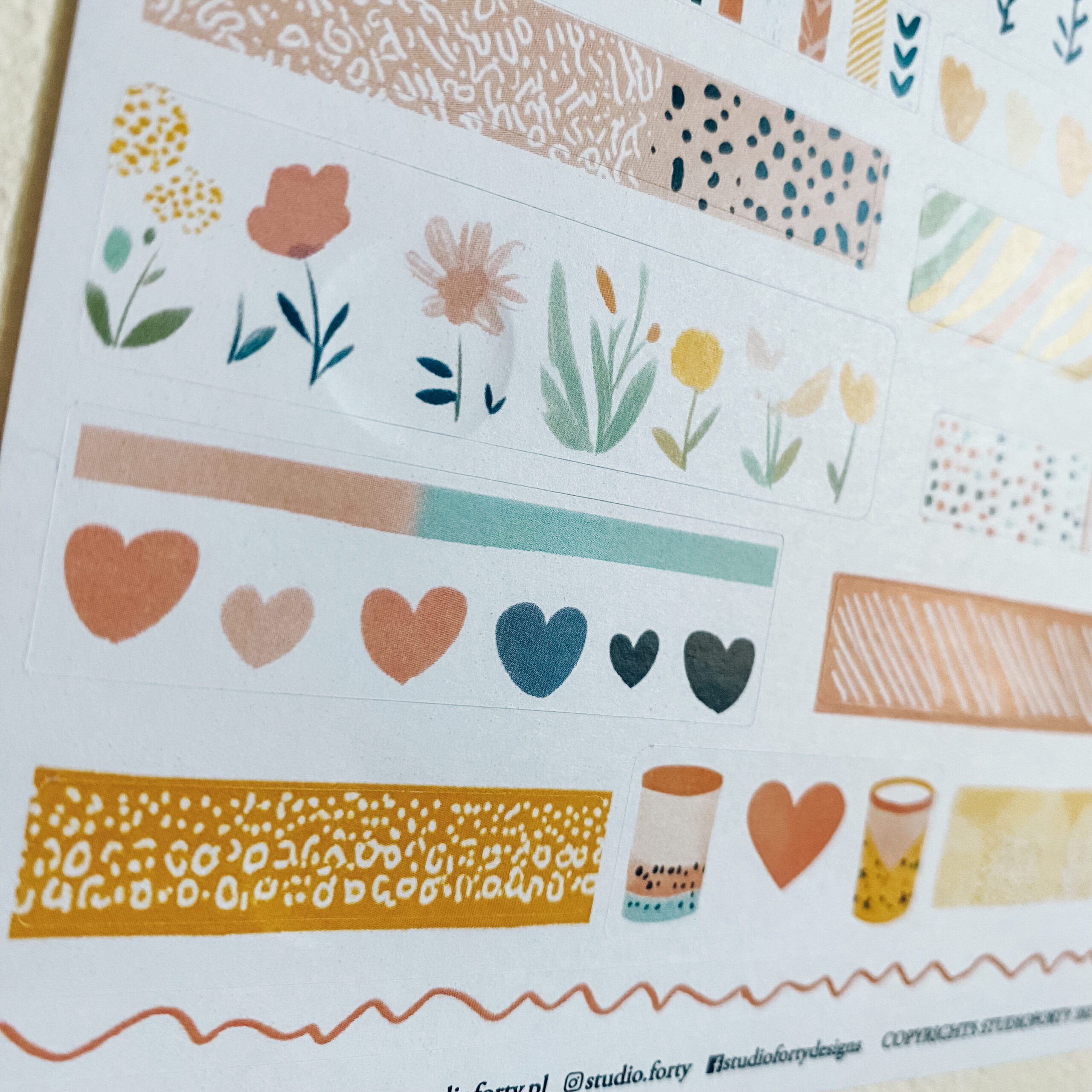 Zestaw papierowych naklejek JOURNAL STRIPS - obrazek 2