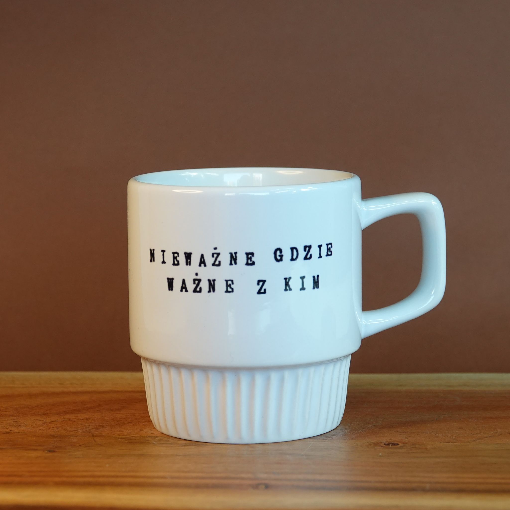 Kubek z przekazem | Caro „Nieważne gdzie, ważne z kim”
