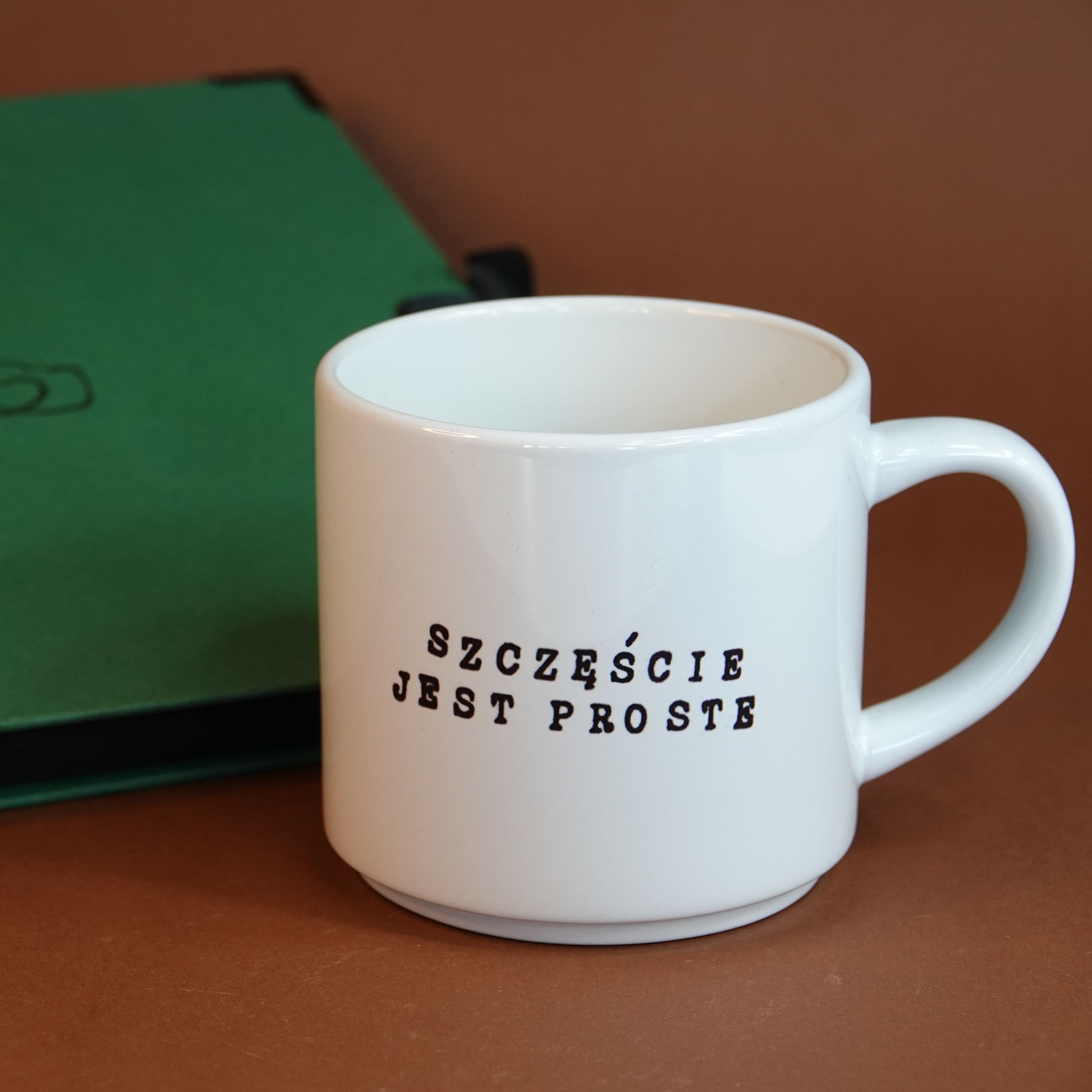 Kubek z przekazem | Stacker „Szczęście jest proste"